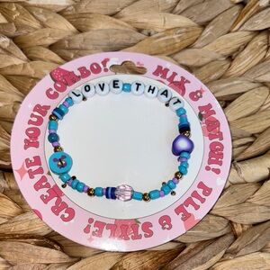 Colorful Beaded Bracelet with Letter Beads